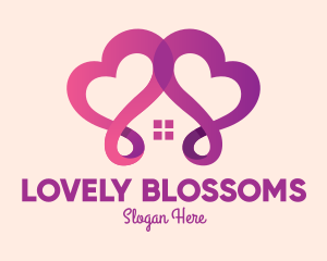 Lovely - Purple Lovely Home logo design