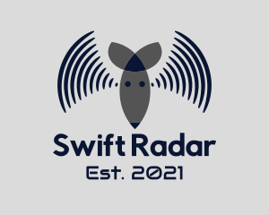 Radar - Abstract Bat Sound Wave logo design