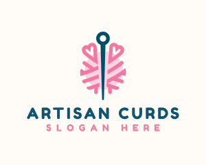 Yarn Needle Sewing logo design