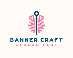 Yarn Needle Sewing logo design