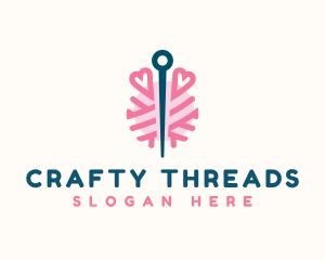 Yarn Needle Sewing logo design