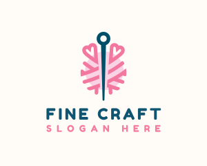 Yarn Needle Sewing logo design