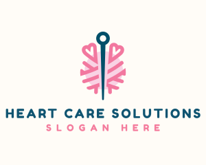 Yarn Needle Sewing logo design