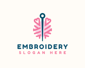 Yarn Needle Sewing logo design