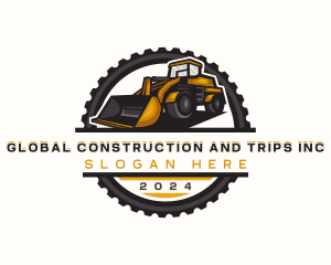 Demolition - Bulldozer Construction Excavation logo design