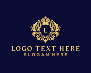 Boutique - Shield Luxury Crown logo design