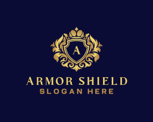 Shield Luxury Crown logo design