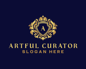 Shield Luxury Crown logo design