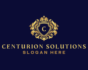 Shield Luxury Crown logo design