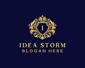 Shield Luxury Crown logo design