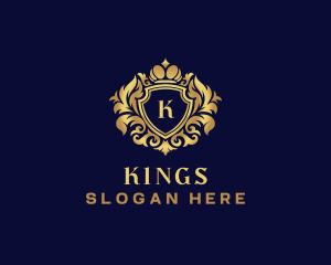 Shield Luxury Crown logo design