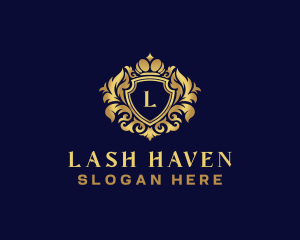 Shield Luxury Crown logo design