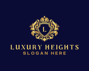 Shield Luxury Crown logo design