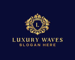 Shield Luxury Crown logo design