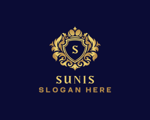 Shield Luxury Crown logo design