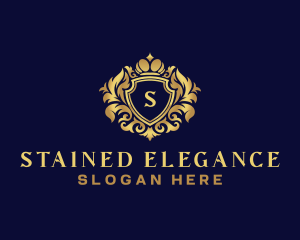 Shield Luxury Crown logo design