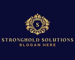 Shield Luxury Crown logo design