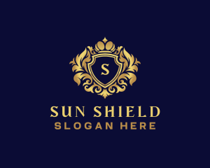 Shield Luxury Crown logo design