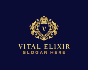 Shield Luxury Crown logo design