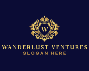 Shield Luxury Crown logo design