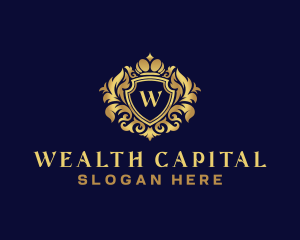 Shield Luxury Crown logo design