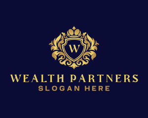 Shield Luxury Crown logo design