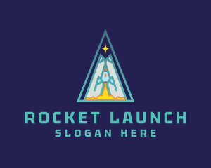 Praying Hand Rocket logo design