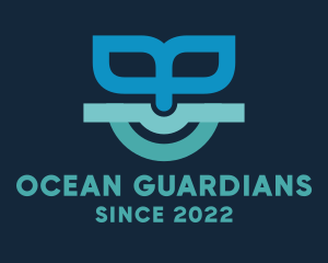 Marine Conservation - Ocean Fish Tail logo design