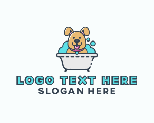 Dog Bubble Bath logo design