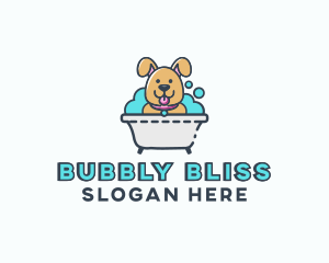 Dog Bubble Bath logo design