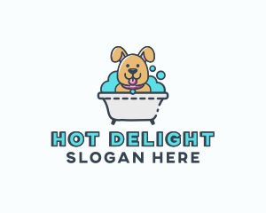 Dog Bubble Bath logo design