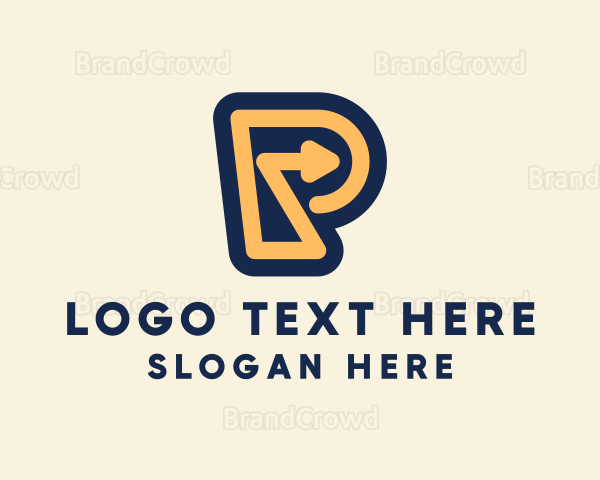 Logistics Letter P Logo
