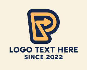 Export - Logistics Letter P logo design