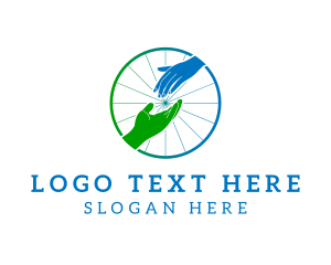 Help - Charity Helping Hands logo design