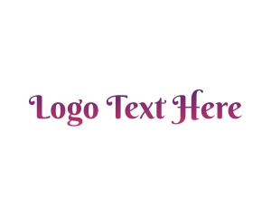 Baby Shower - Princess Purple Text logo design