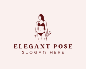 Model - Fashion Bikini Model logo design