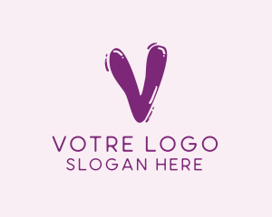 Liquid Soda Letter V logo design