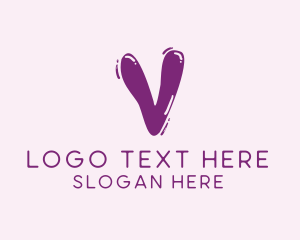 Goo - Liquid Soda Letter V logo design