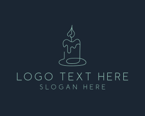 Candle - Candle Spa Decor logo design