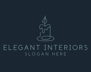 Candle Spa Decor logo design