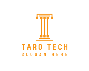 Tech Pillar T logo design