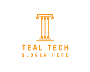 Tech Pillar T logo design