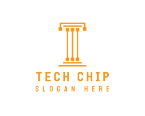 Tech Pillar T logo design