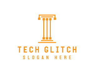 Tech Pillar T logo design