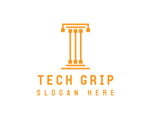 Tech Pillar T logo design