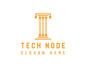 Tech Pillar T logo design