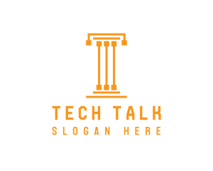 Tech Pillar T logo design