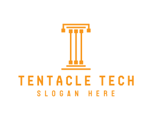 Tech Pillar T logo design