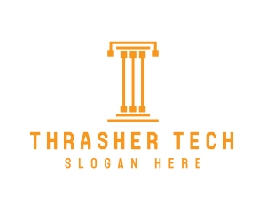 Tech Pillar T logo design