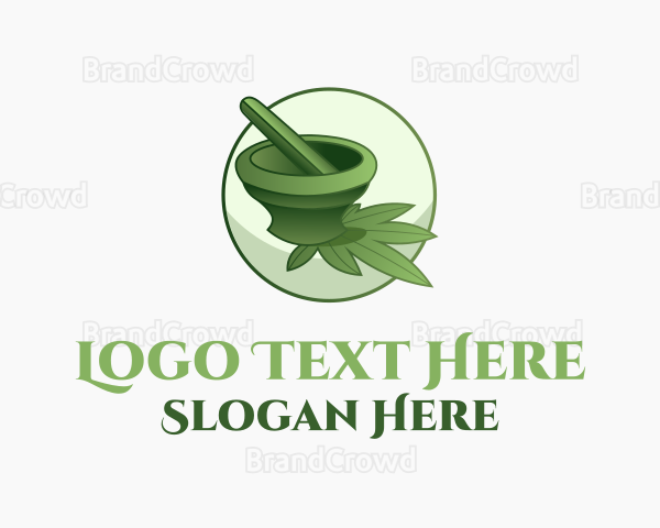 Marijuana Plant Product Logo